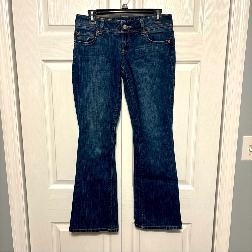 American Eagle Outfitters Women's Boot Cut Jeans - Dark Blue